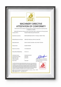 Company certificate 1